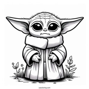 Lego Baby Yoda To Color