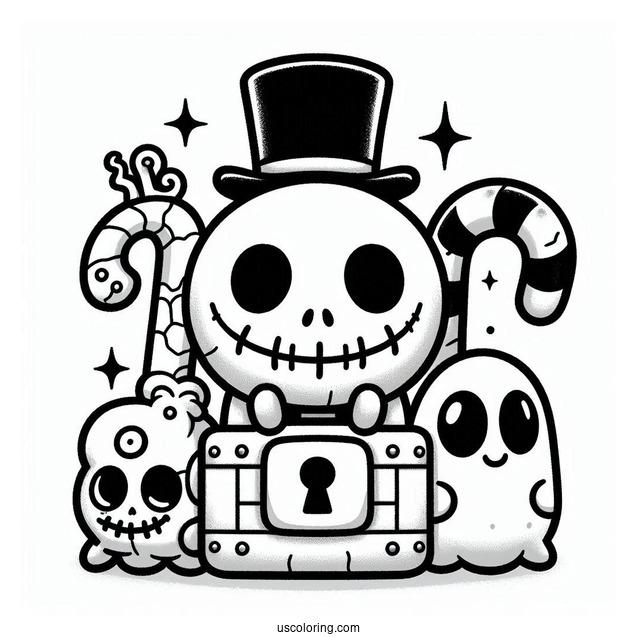 Kawaii Lock, Shock, and Barrel Coloring In