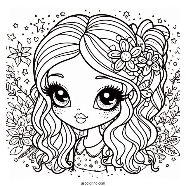 Kawaii Phoebe Bratz Coloring Page