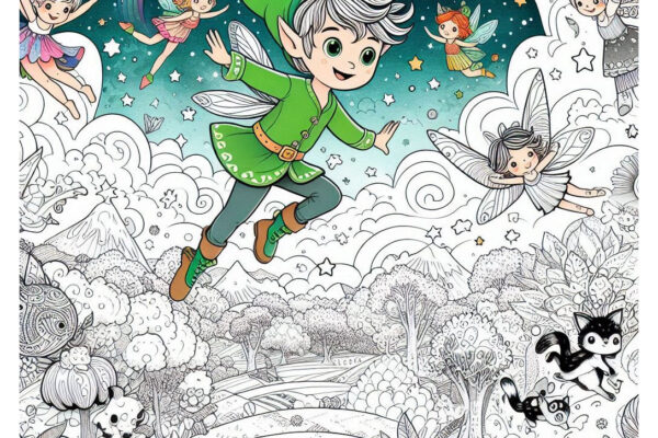 Peter Pan Coloring Pages Featured Image