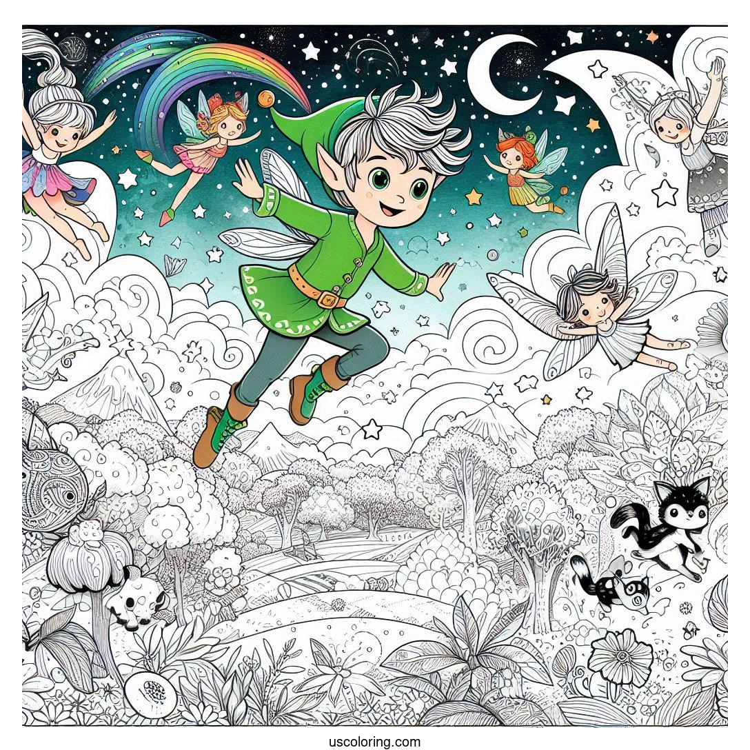 Peter Pan Coloring Pages Featured Image