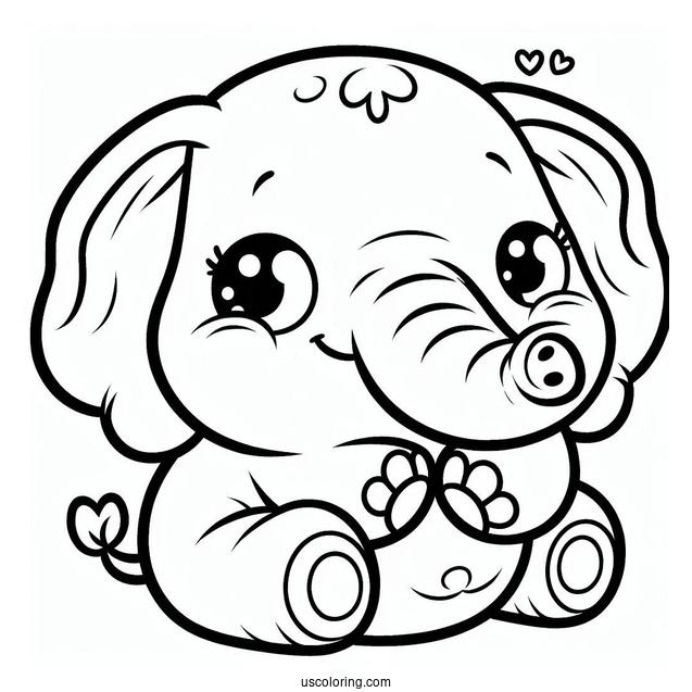 Bubba Bubbaphant Of Smiling Critters Coloring Page