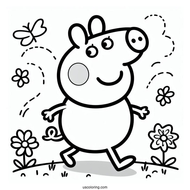 George Peppa Pig Coloring Page