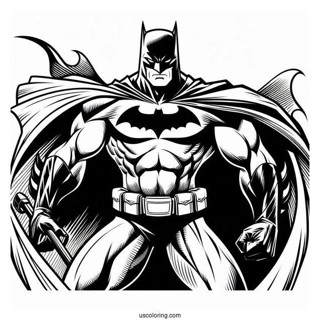 The Batman Coloring Page