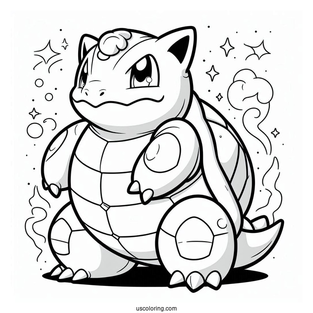 Blastoise Pokemon Coloring Page