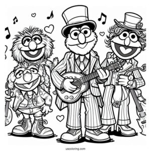 All Muppets Coloring Page Of Characters