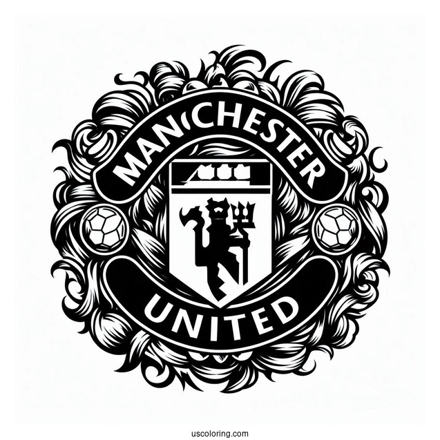 Manchester United Logo To Color