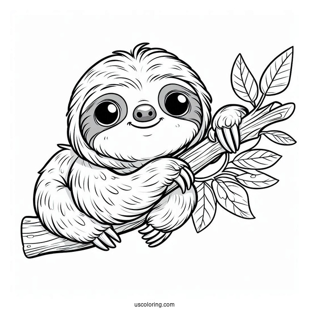 Sloth From Zootopia Coloring Sheet