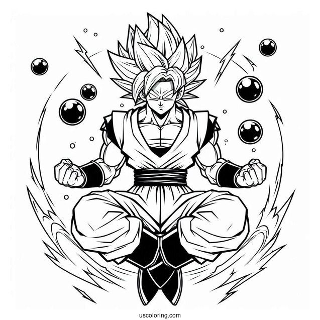 Dragon Ball Z Coloring Page Of Jeice in Ginyu Force Armor Dragon Ball Z