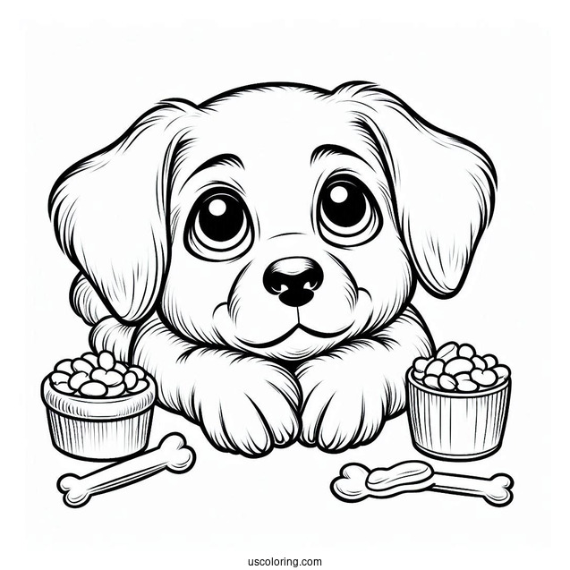 Puppy Thinking About Treats