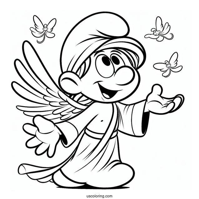 Azrael Outline Coloring In For Kids