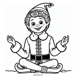 Buddy The Elf Coloring Sheet