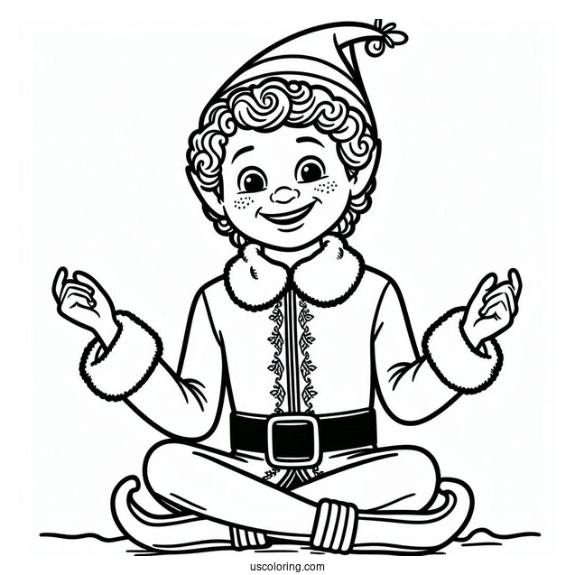 Buddy The Elf Coloring Sheet