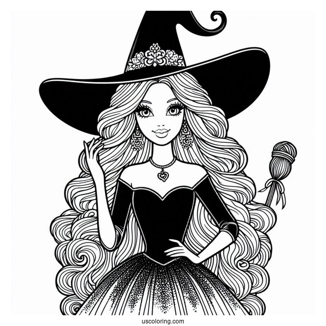 Halloween Themed Witch Barbie