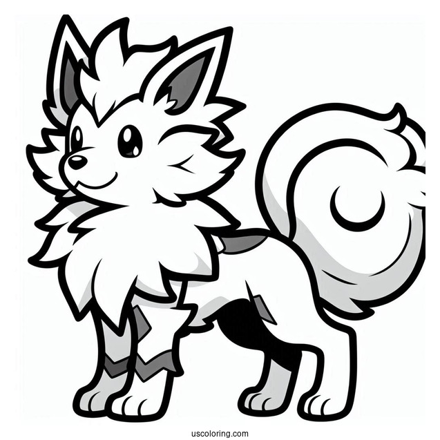 Arcanine Pokemon To Color