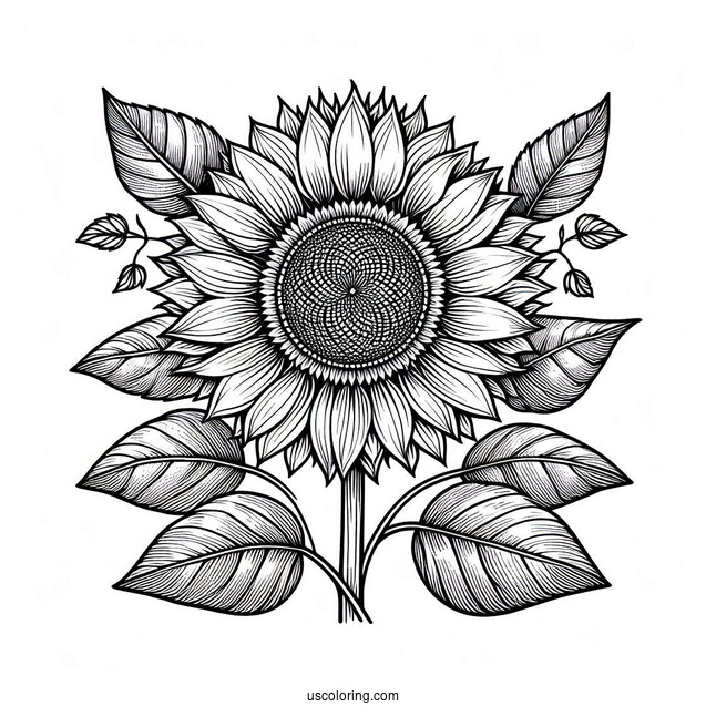 Detailed Coloring Page For Adults