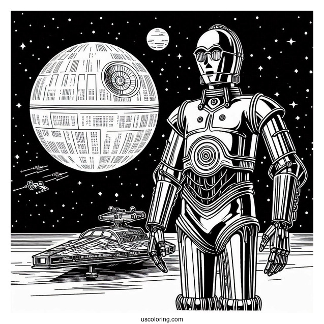 C-3PO Standing In Starship