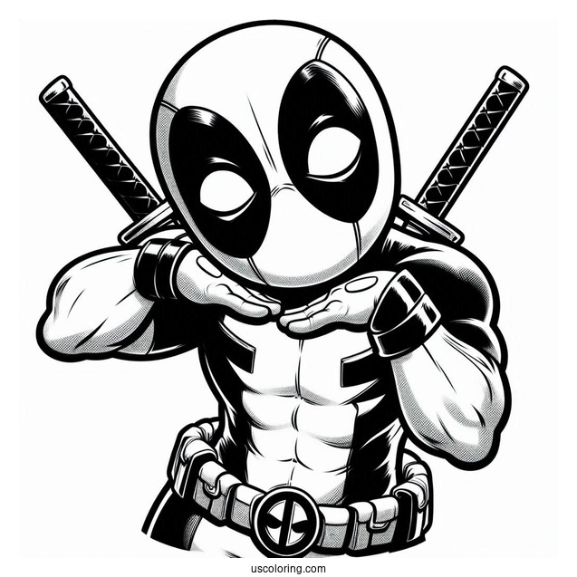 Deadpool Making a Funny Pose