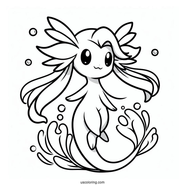 Iconic Pokemon Coloring Page For Kids