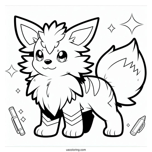 Arcanine Pokemon To Color