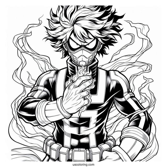 Full Page My Hero Academia Coloring Page Poster