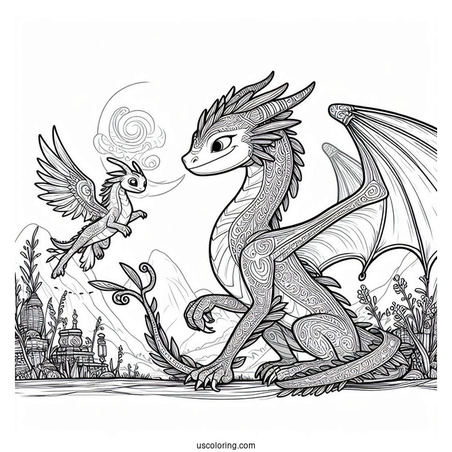 Detailed Raya And The Last Dragon Sisu Coloring Page