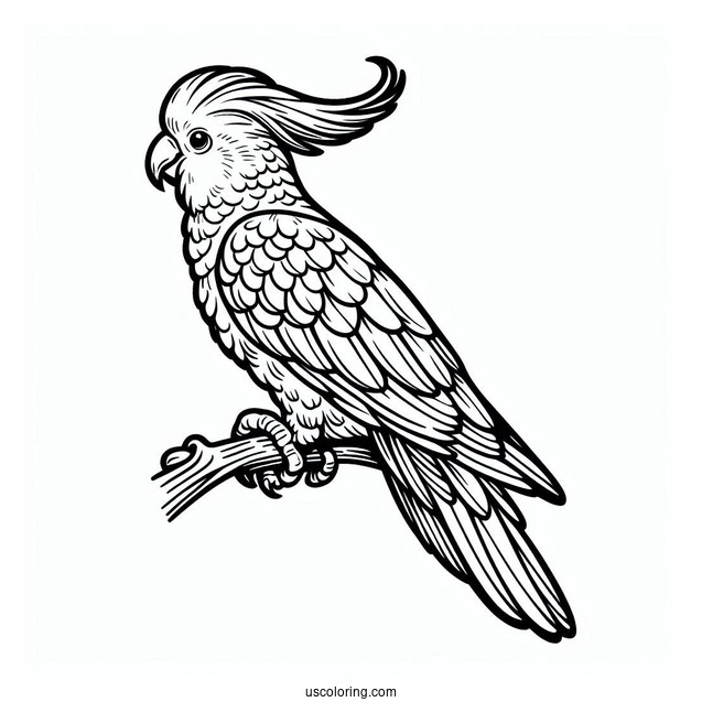 Cockatoo Parrot To Color