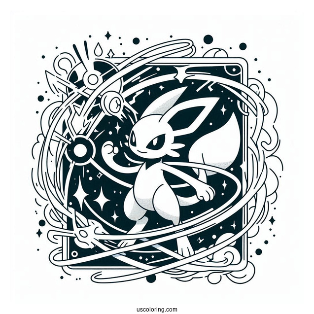 Basic Energy Pokemon Card Coloring Page For Preschoolers