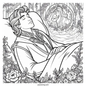 Coloring Page Of Prince Phillip From Sleeping Beauty