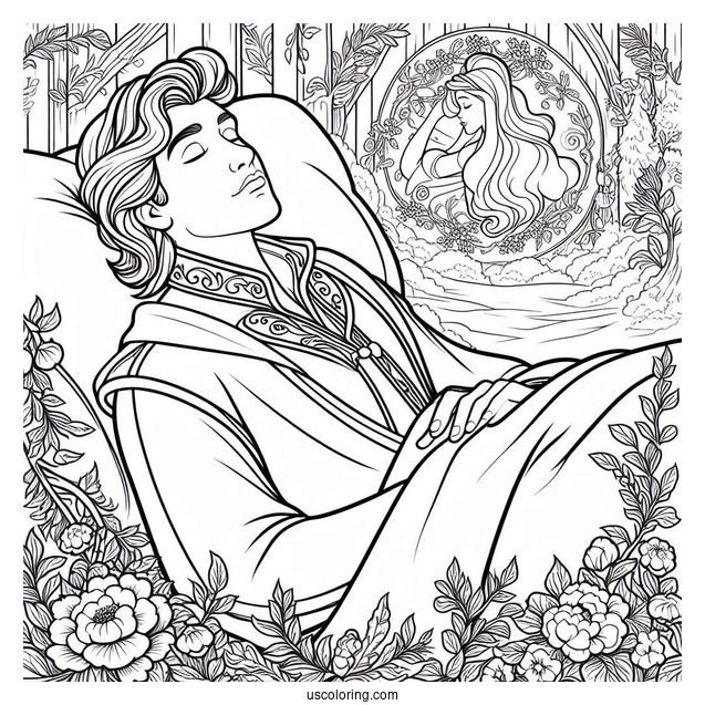 Coloring Page Of Prince Phillip From Sleeping Beauty