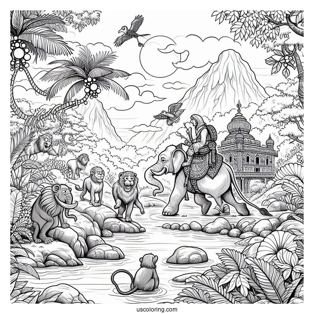 Detailed Jungle Book Coloring Page Of Poster