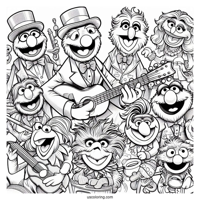 All Muppets Coloring Page Of Characters