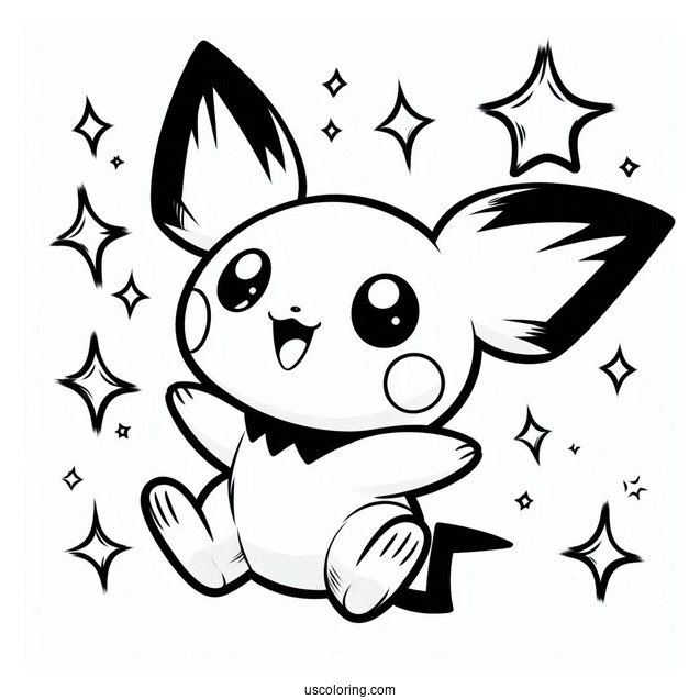 Pichu Pokemon To Color