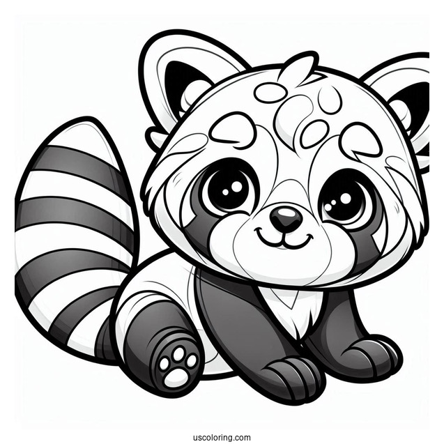 Animal Jam Red Panda To Color