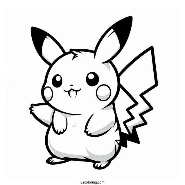 Raichu Outline Coloring In