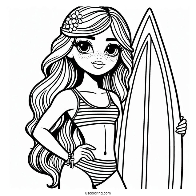 Surfer Babe From Athletic Club