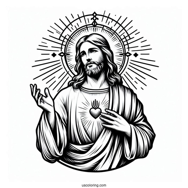Jesus Christ Coloring For Kids