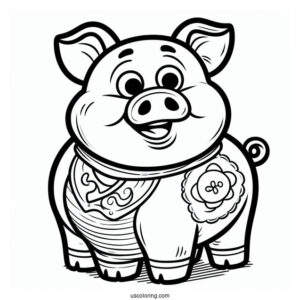 Hamm The Pig From Toy Story To Color