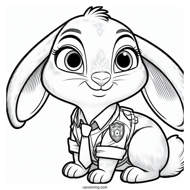 Officer _Judy_ Hopps Coloring Page
