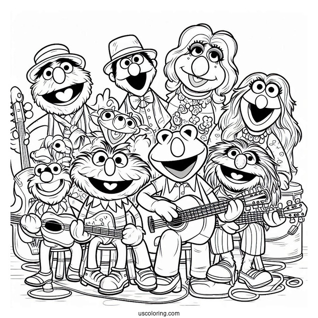 All Muppets Coloring Page Of Characters