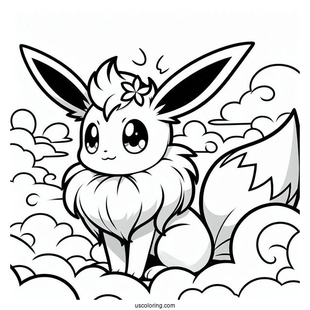 Sylveon Eevee In The Clouds