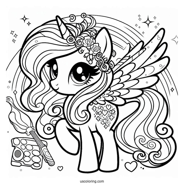 Detailed My Little Pony A New Generation Coloring Page