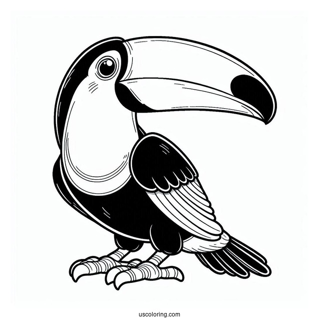 Toucan Parrot Coloring Sheet