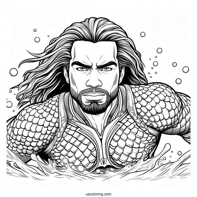 Lego Aquaman Coloring Page For Kids