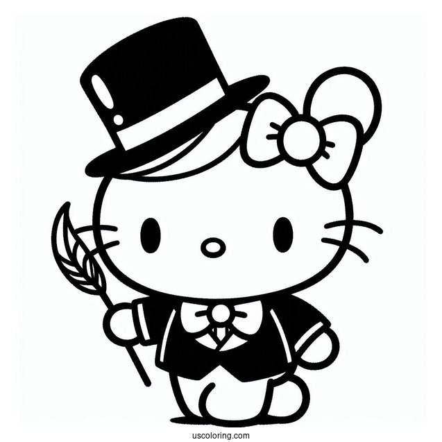Sanrio Coloring Pages Of Tuxedo Sam