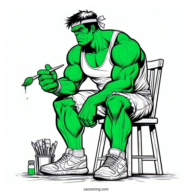 Hulk And Thor Coloring Page