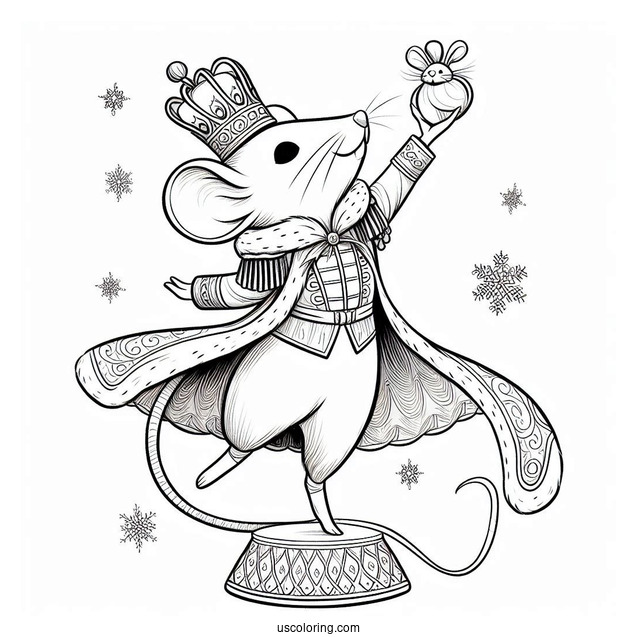 Mouse King From The Nutcracker Coloring Sheet