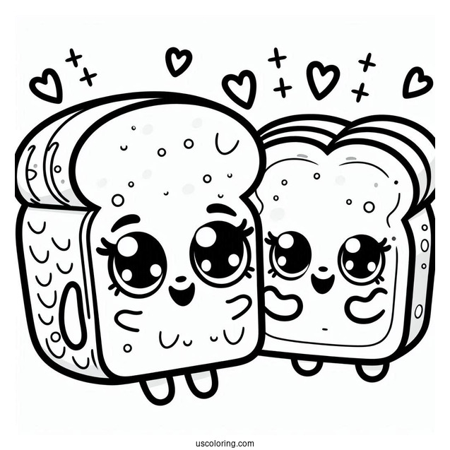 Kawaii Toaste Bread Shopkins for Kids