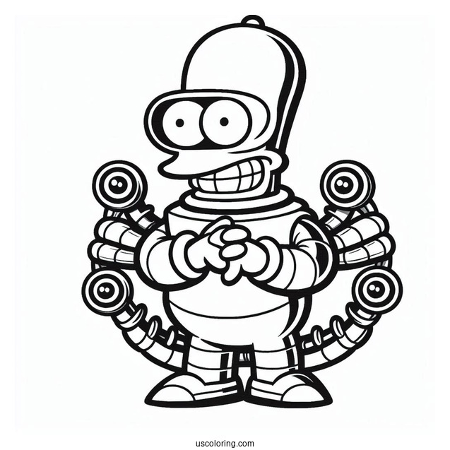 Simpsons Coloring Pages Of Kang And Kodos Simpsons Alien