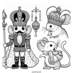 Mouse King From The Nutcracker Coloring Sheet